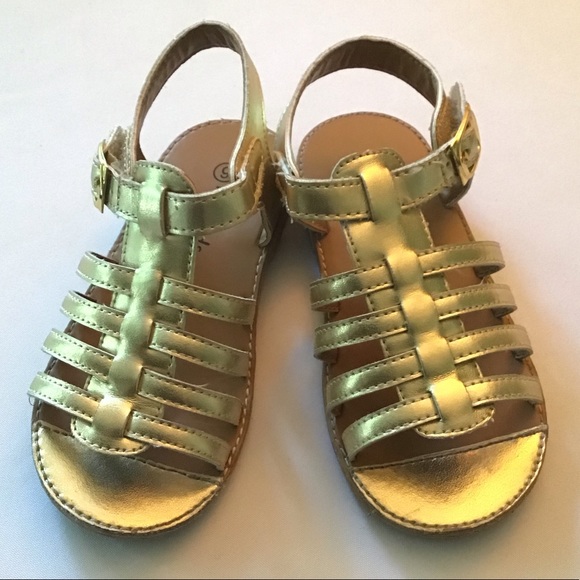 kids gold gladiator sandals
